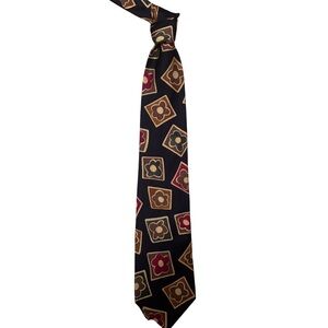 Vintage Hugo Boss Elegant Floral Patterned Silk Tie